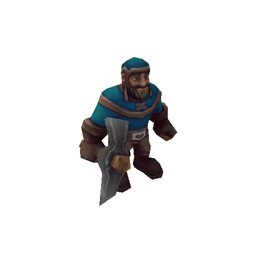 RTS_Worker Pickaxe_Blue